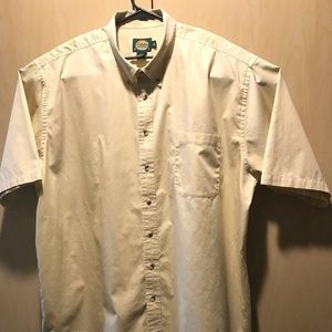 Cabelas Mens Button-Down Shirt Tan/Beige Size 3XL